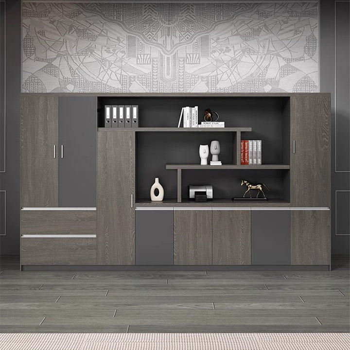 壁面収納|シンプルモダン 大容量収納 オフィス用