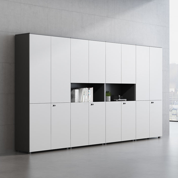 壁面収納|モダン ナチュラル 機能性 オフィス収納