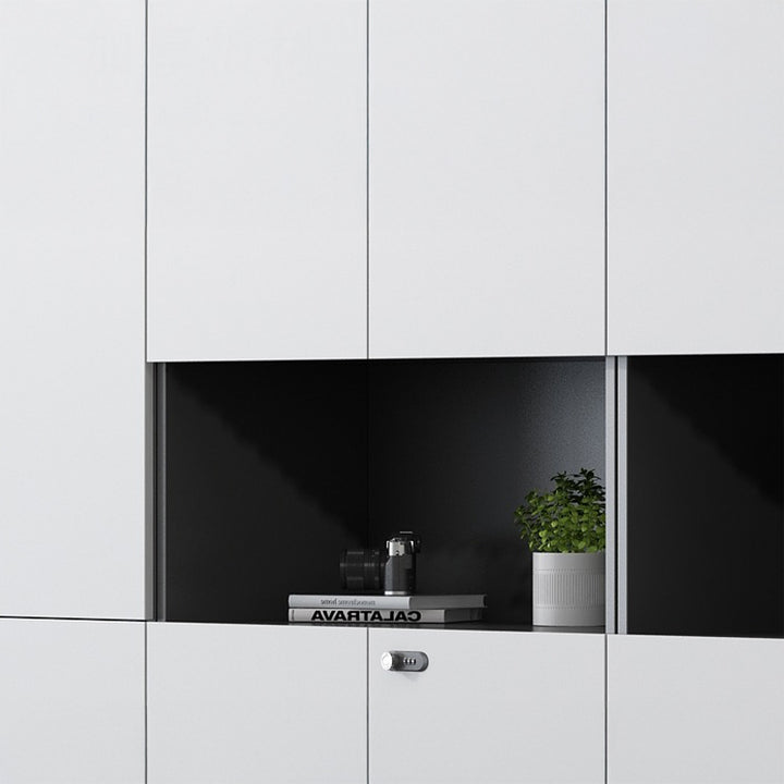 壁面収納|モダン ナチュラル 機能性 オフィス収納