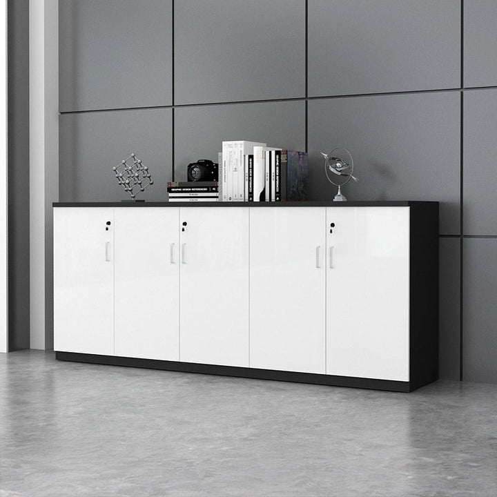 キャビネット|シンプルデザイン モダン 大容量 ホワイト