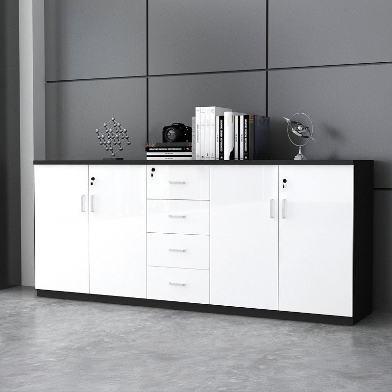 キャビネット|シンプルデザイン モダン 大容量 ホワイト