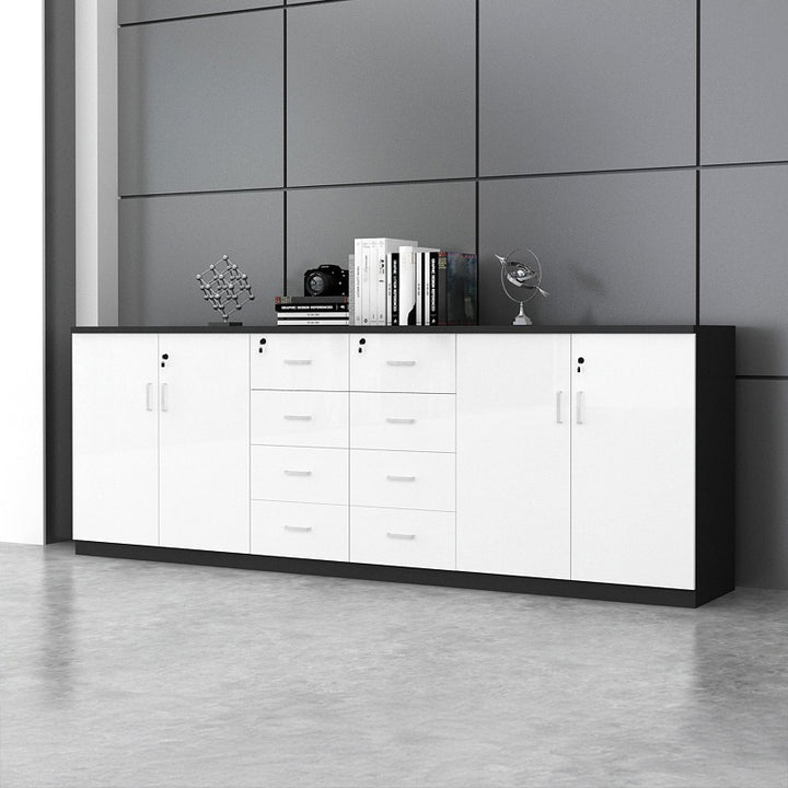 キャビネット|シンプルデザイン モダン 大容量 ホワイト