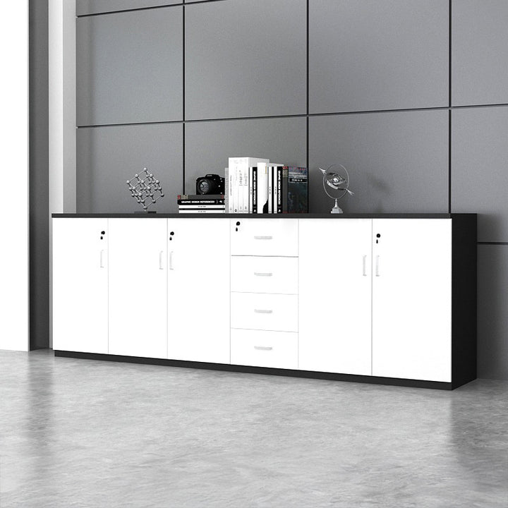 キャビネット|シンプルデザイン モダン 大容量 ホワイト