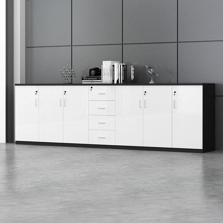 キャビネット|シンプルデザイン モダン 大容量 ホワイト