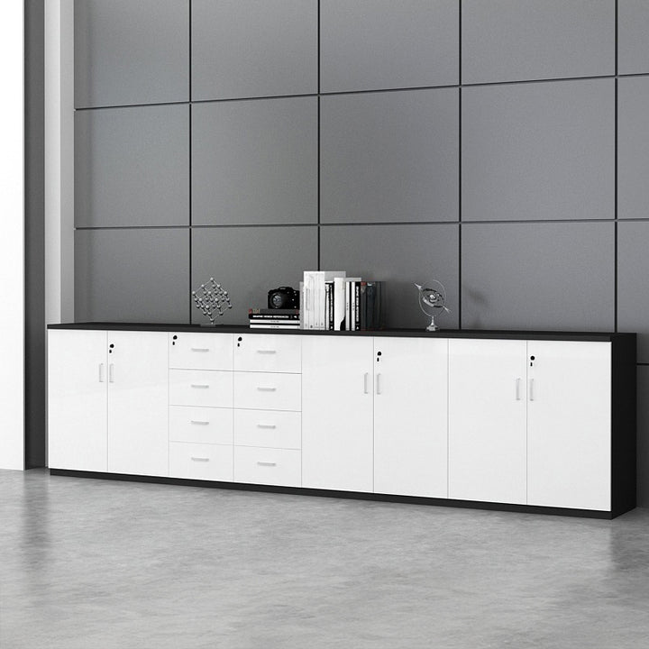 キャビネット|シンプルデザイン モダン 大容量 ホワイト