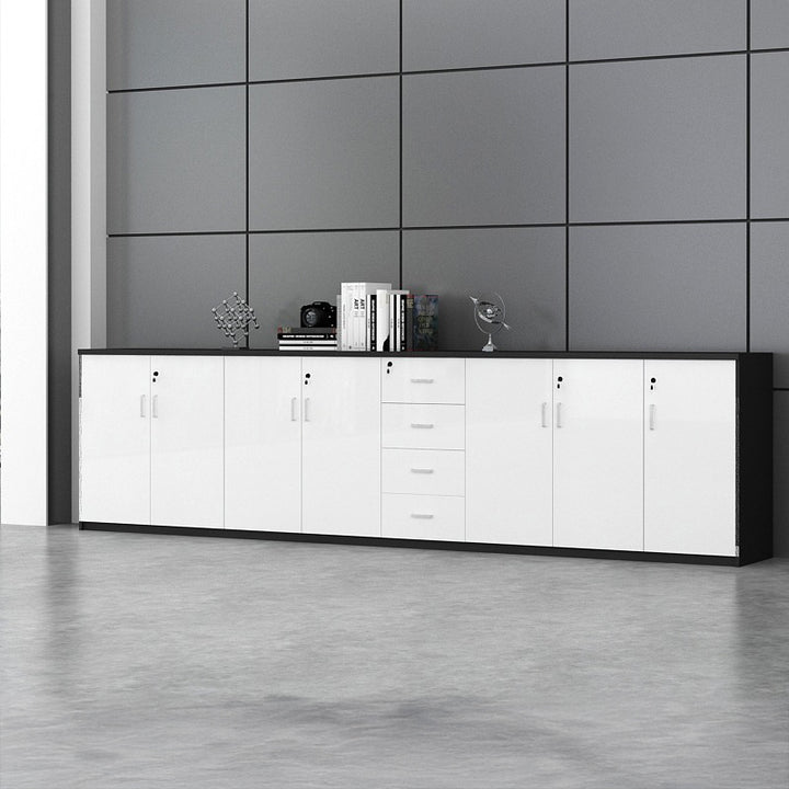 キャビネット|シンプルデザイン モダン 大容量 ホワイト