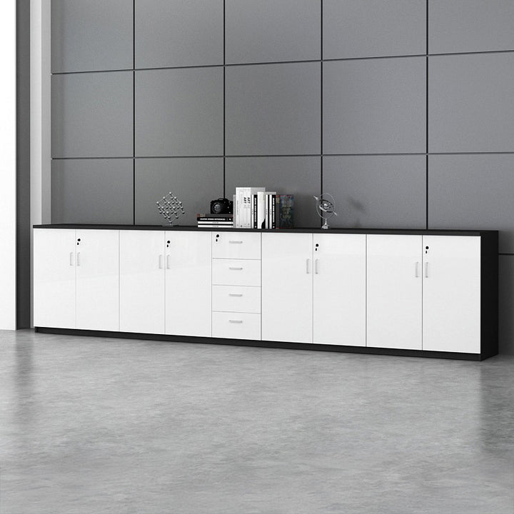 キャビネット|シンプルデザイン モダン 大容量 ホワイト