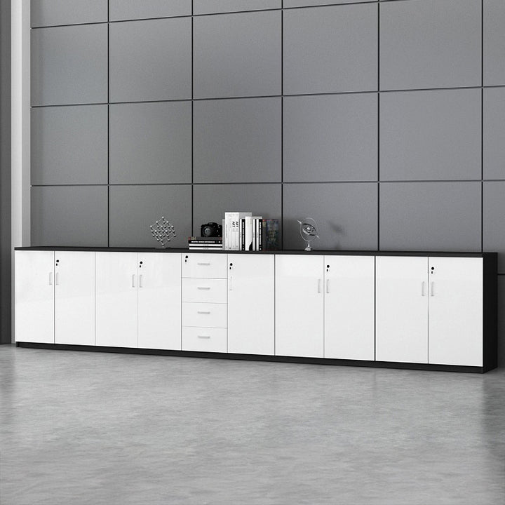 キャビネット|シンプルデザイン モダン 大容量 ホワイト