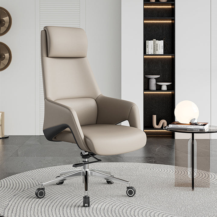 椅子・チェア|イタリア風 高級感 本革 腰マット付き