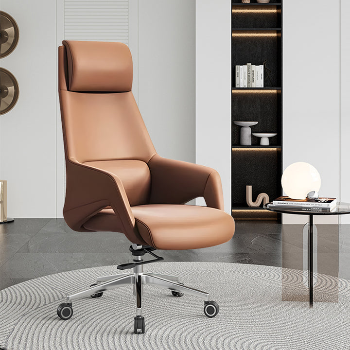 椅子・チェア|イタリア風 高級感 本革 腰マット付き