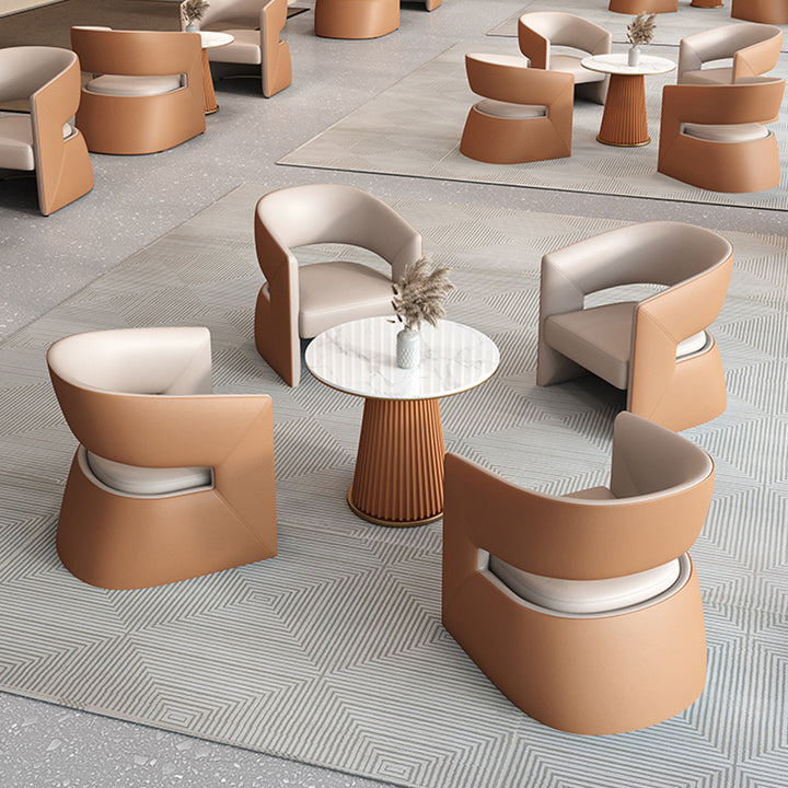 カフェテーブル・椅子|エレガント マーブル コーヒーテーブル