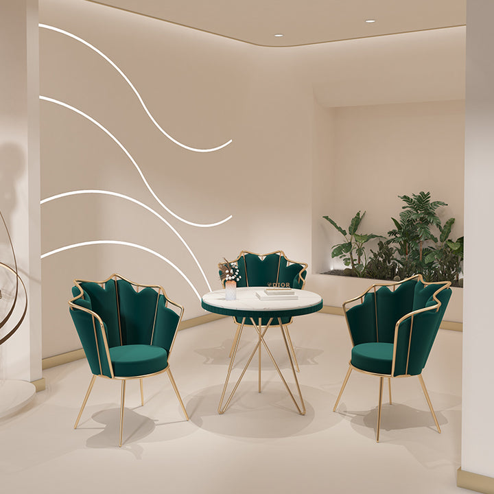 カフェテーブル・椅子|北欧風 マーブル模様 コーヒーテーブル