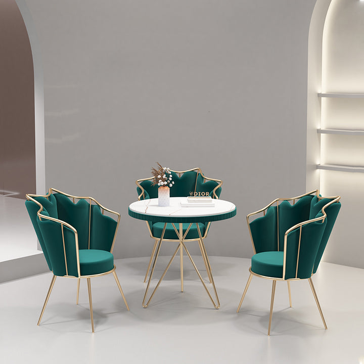 カフェテーブル・椅子|北欧風 マーブル模様 コーヒーテーブル