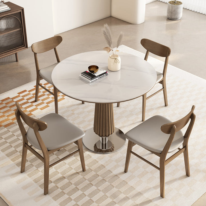 カウンターテーブル|円型テーブル  木製 インテリア チェア セット