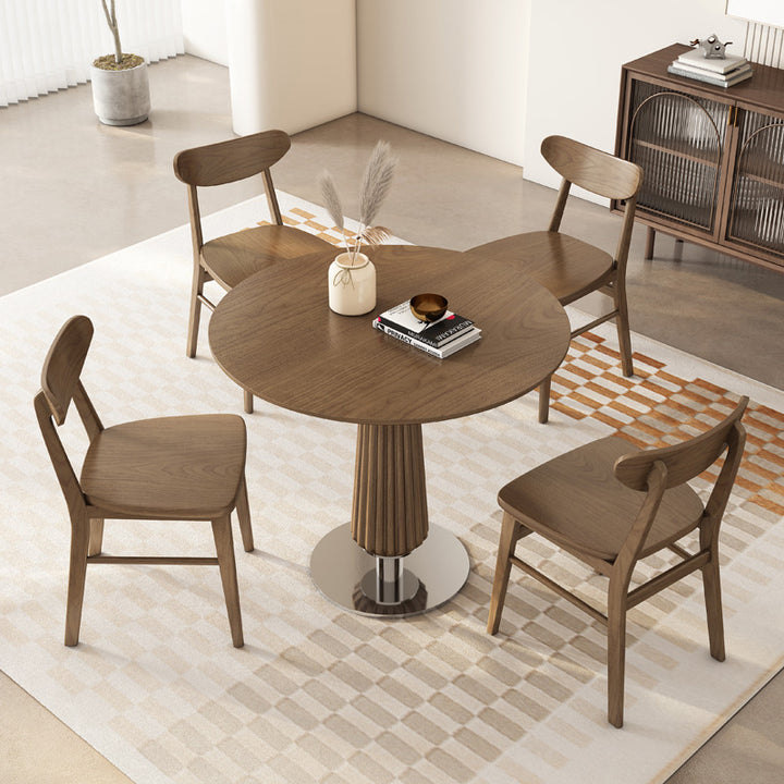 カウンターテーブル|円型テーブル  木製 インテリア チェア セット