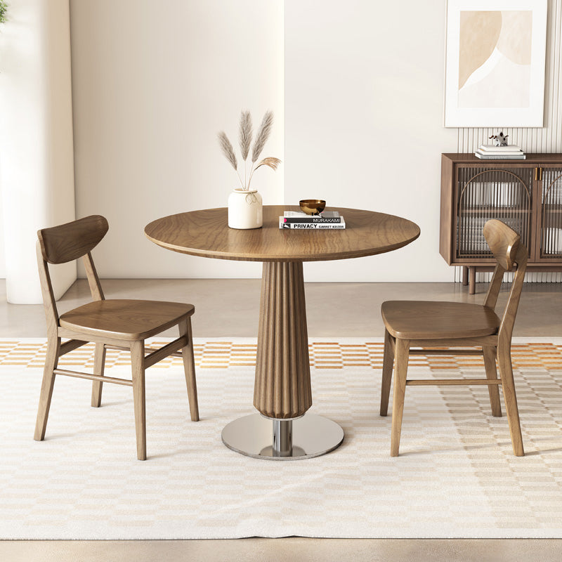 カウンターテーブル|円型テーブル  木製 インテリア チェア セット