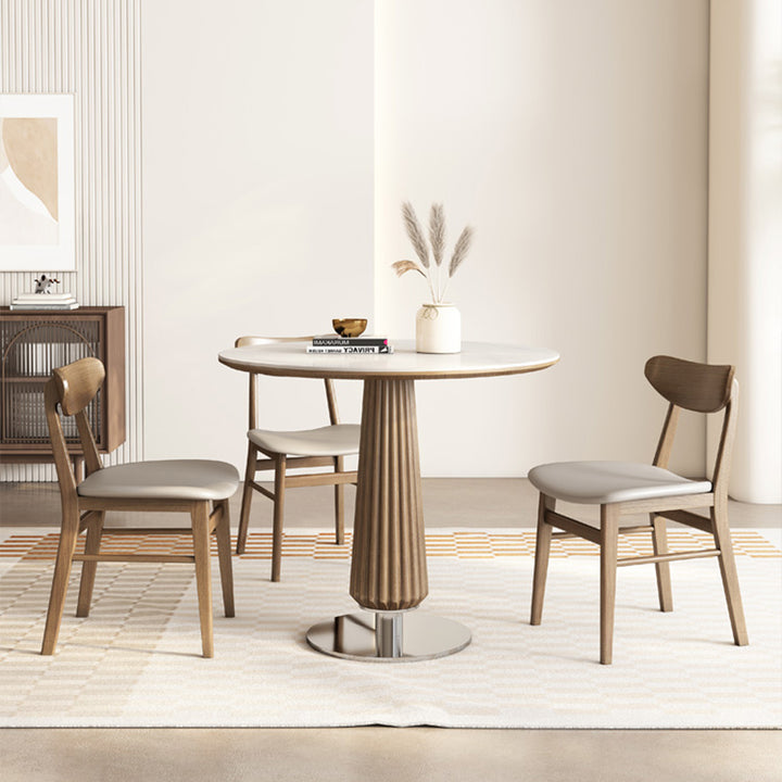カウンターテーブル|円型テーブル  木製 インテリア チェア セット