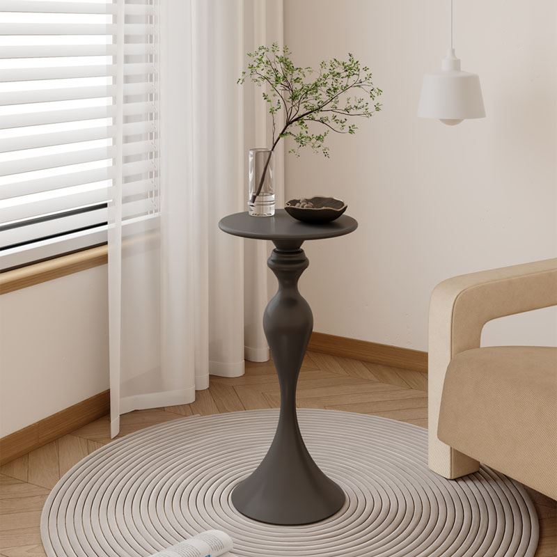 カウンターテーブル|欧米風デザイン コンパクト 円型テーブル