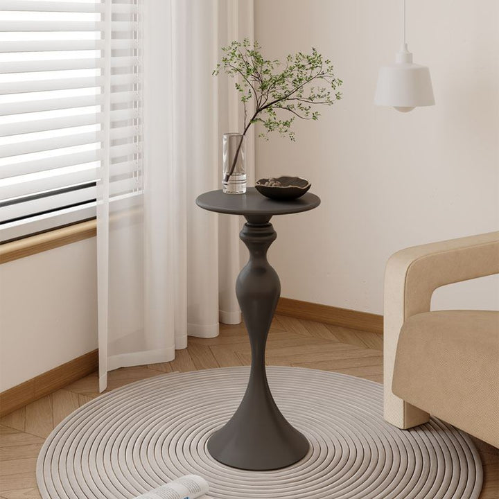 カウンターテーブル|欧米風デザイン コンパクト 円型テーブル