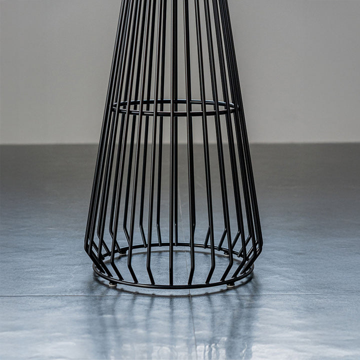 カウンターテーブル|シンプルガラス・メタル