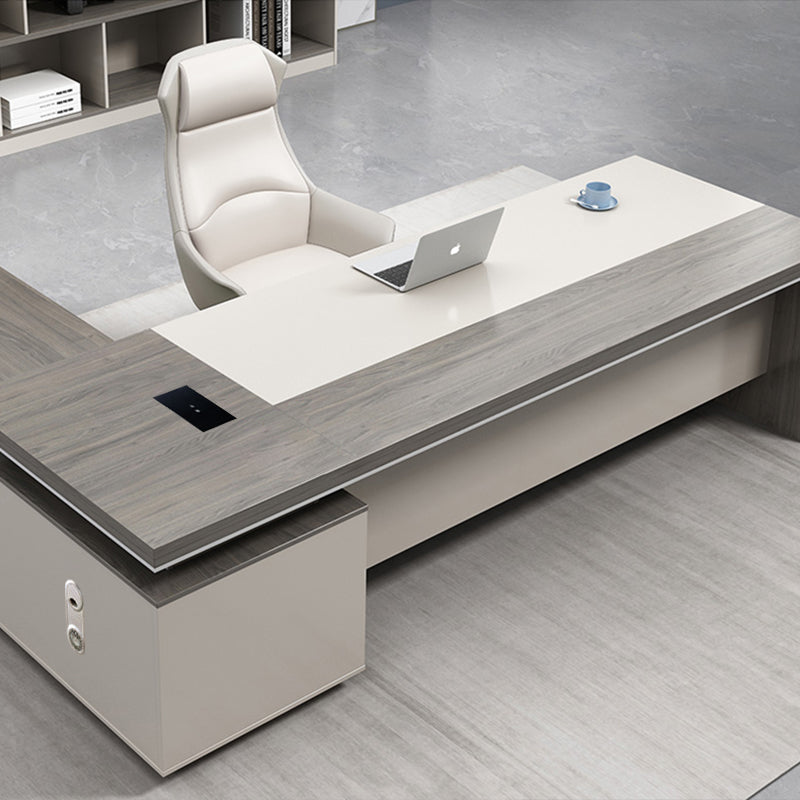 エグゼクティブデスク・社長机| L字デスク シンプルデザイン 社長室デスク