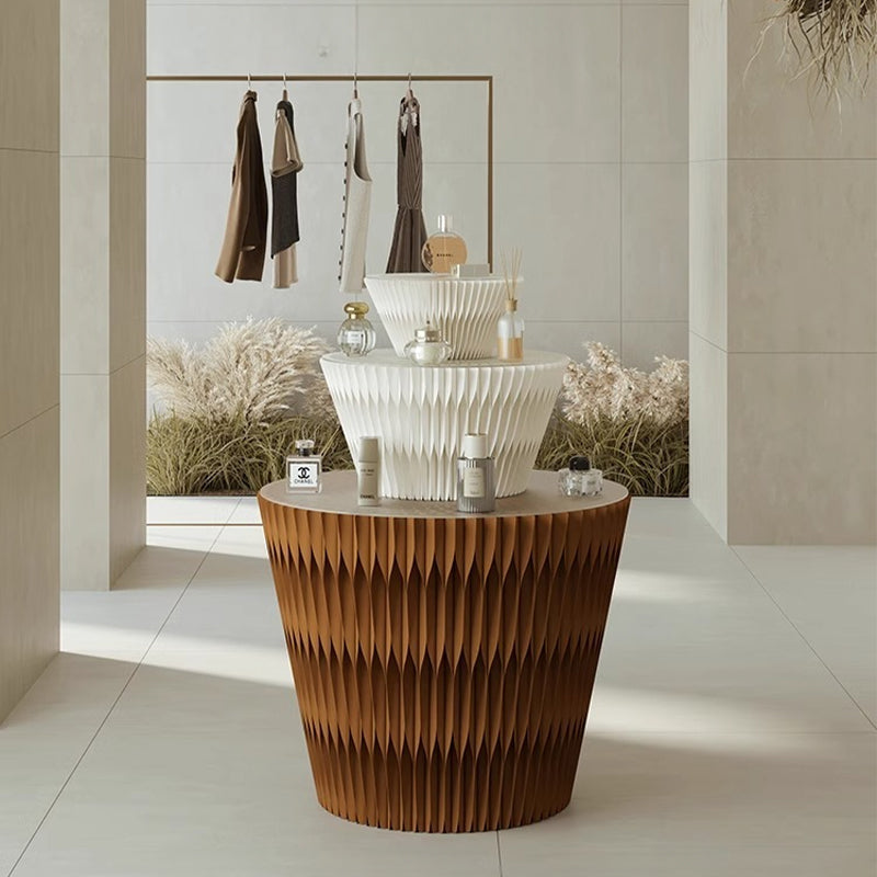 ディスプレイ・展示台|クラフト紙 オルガンスタイル・ラウンドデザイン