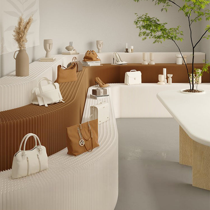 ディスプレイ・展示台|クラフト紙 フレキシブルアートディスプレイ