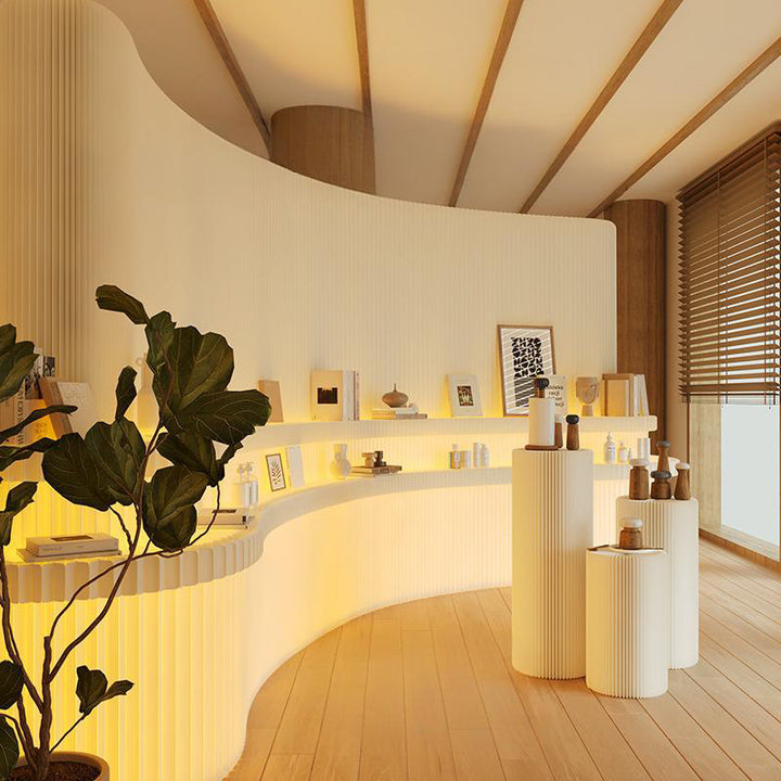 ディスプレイ・展示台|クラフト紙 光と影 アート感デザイン