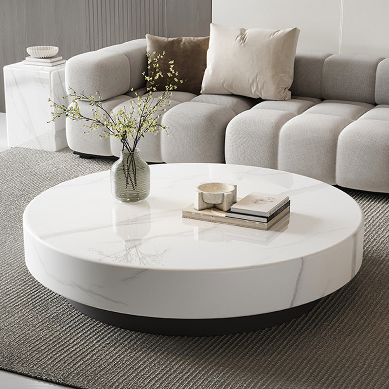 ローテーブル|クリーム風 マーブル模様 おしゃれ