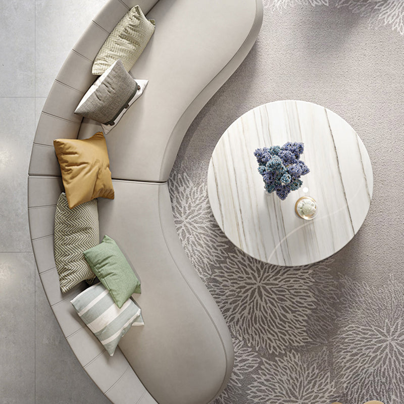 ローテーブル|イタリア風 シンプルデザイン マーブル模様