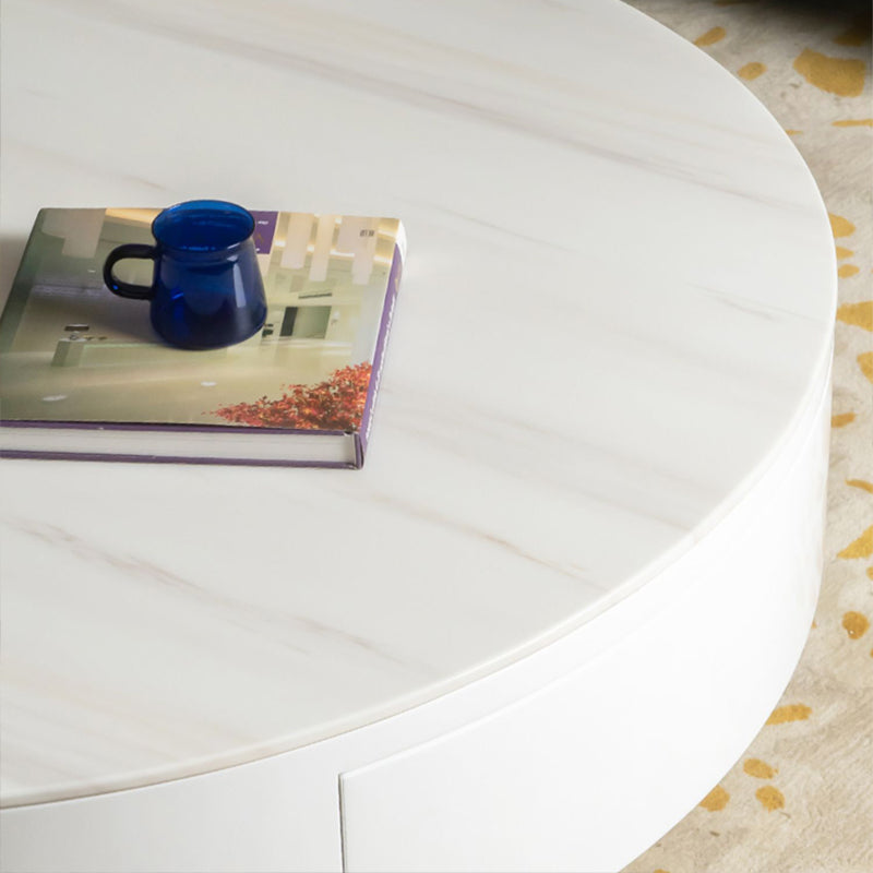 ローテーブル|イタリア風 シンプルデザイン マーブル模様