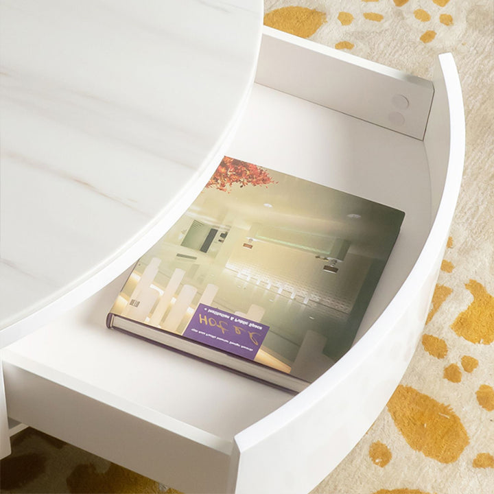 ローテーブル|イタリア風 シンプルデザイン マーブル模様