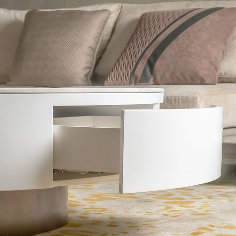 ローテーブル|イタリア風 シンプルデザイン マーブル模様