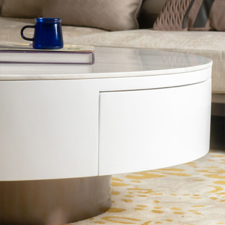 ローテーブル|イタリア風 シンプルデザイン マーブル模様