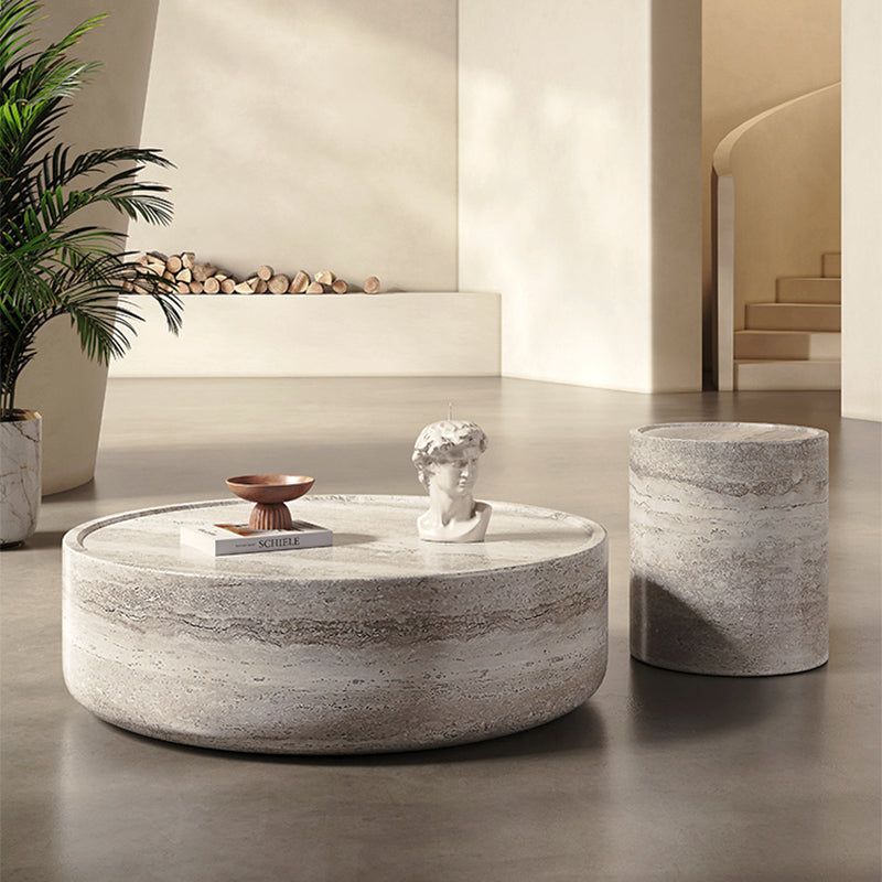 ローテーブル|イタリア風 高級モダン 天然石模様