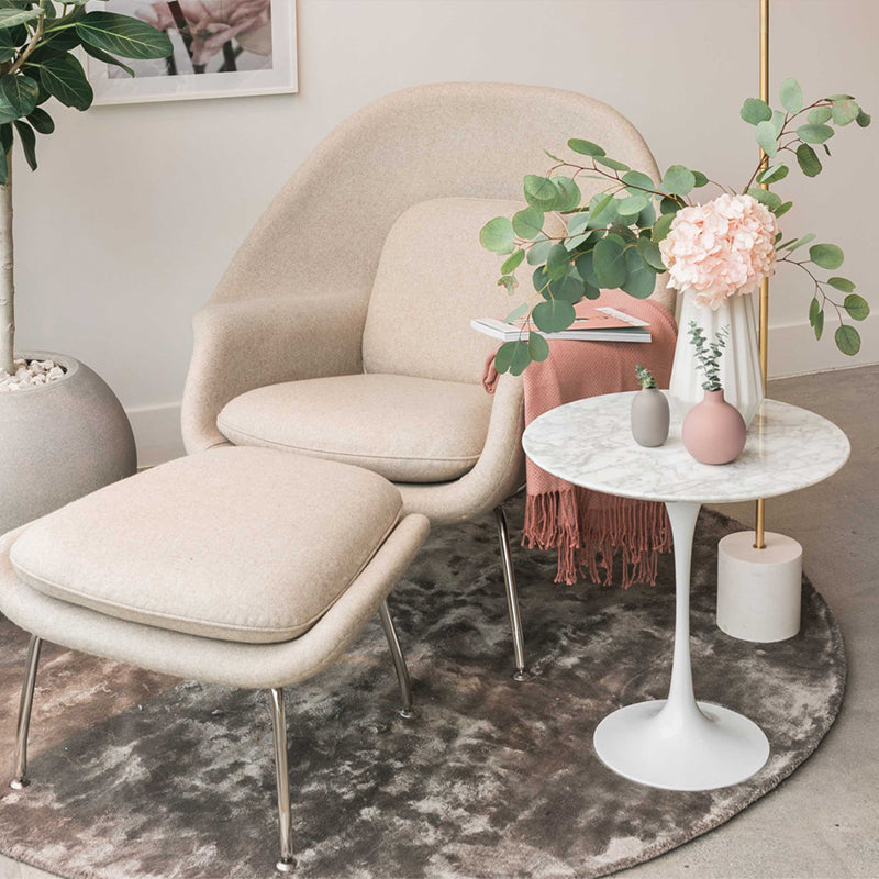 サイドテーブル|イタリア風 円型 シンプル