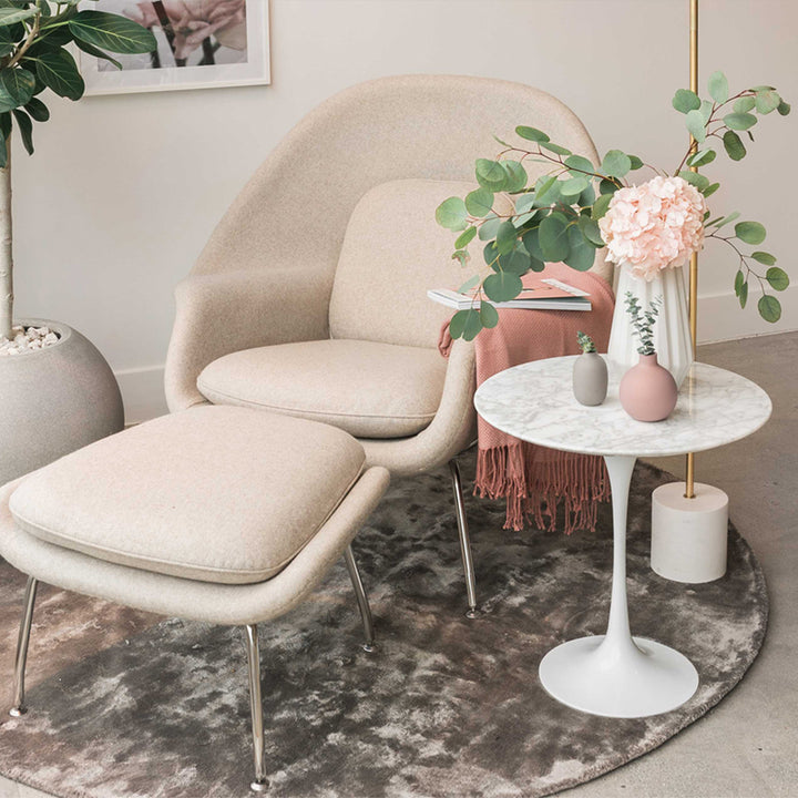 サイドテーブル|イタリア風 円型 シンプル