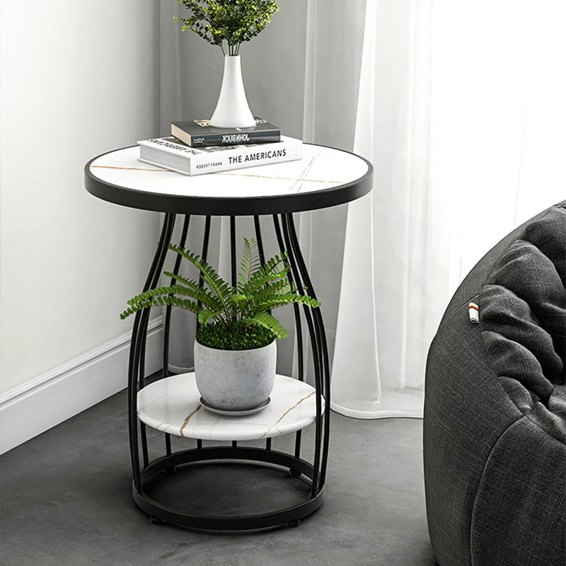 サイドテーブル| 大理石模様 エレガント 高級感