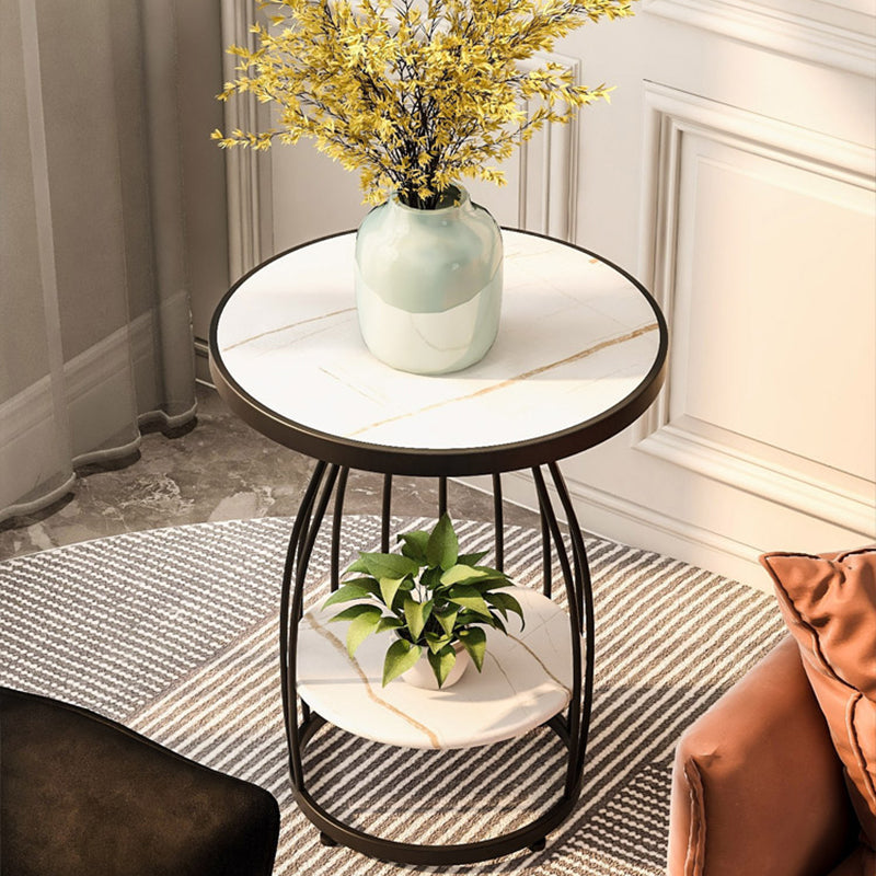 サイドテーブル| 大理石模様 エレガント 高級感