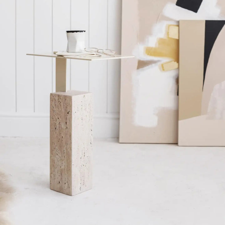 サイドテーブル|空間デザイン  天然石 高級感