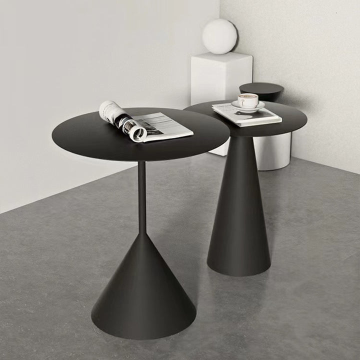 サイドテーブル|シンプル モダン 丸テーブル セット 選べる2色