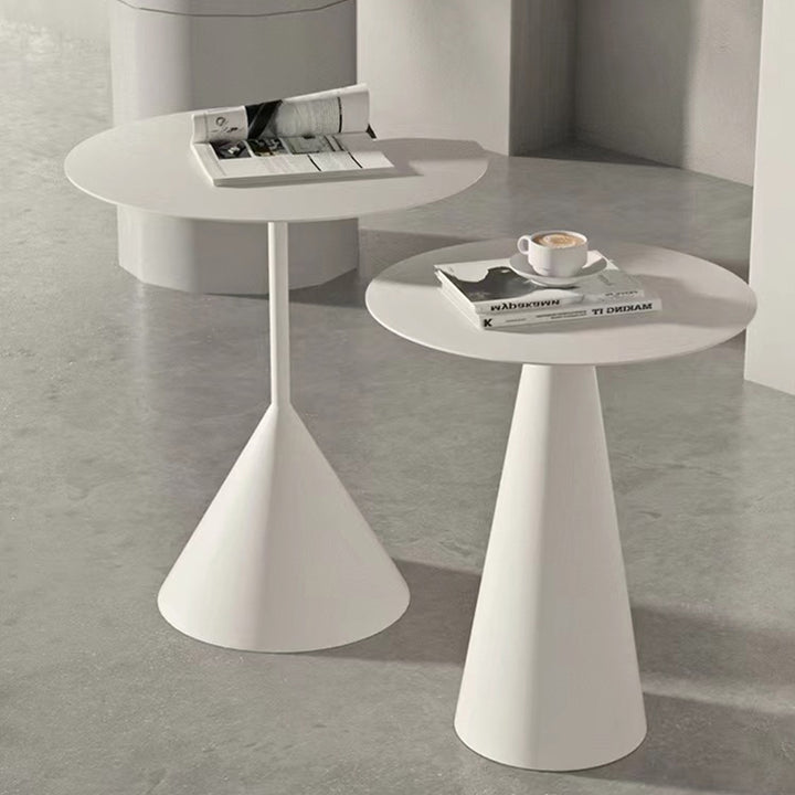 サイドテーブル|シンプル モダン 丸テーブル セット 選べる2色