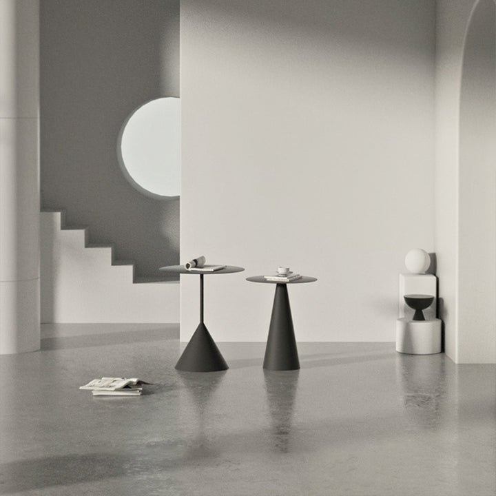 サイドテーブル|シンプル モダン 丸テーブル セット 選べる2色