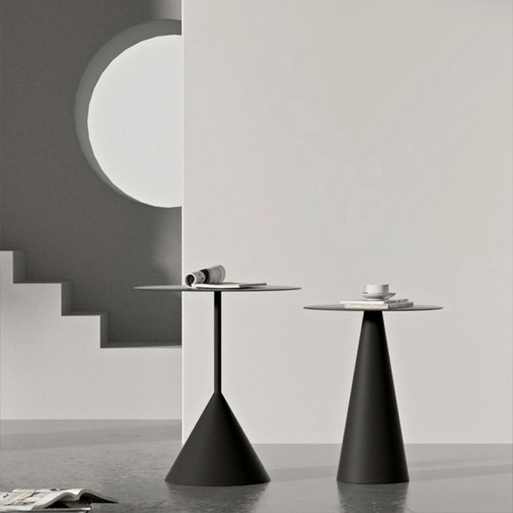 サイドテーブル|シンプル モダン 丸テーブル セット 選べる2色