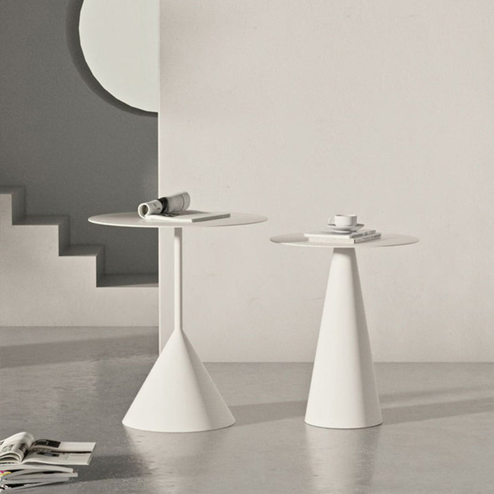 サイドテーブル|シンプル モダン 丸テーブル セット 選べる2色