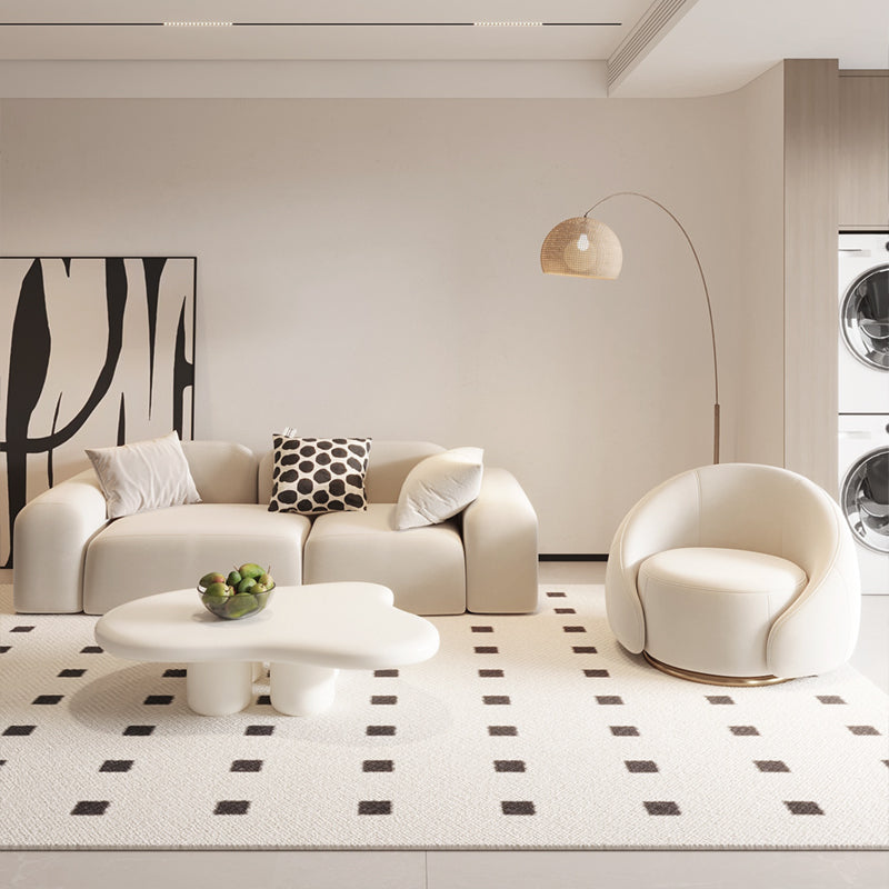 一人掛けソファ|クリーム風 モダンデザイン 高級感