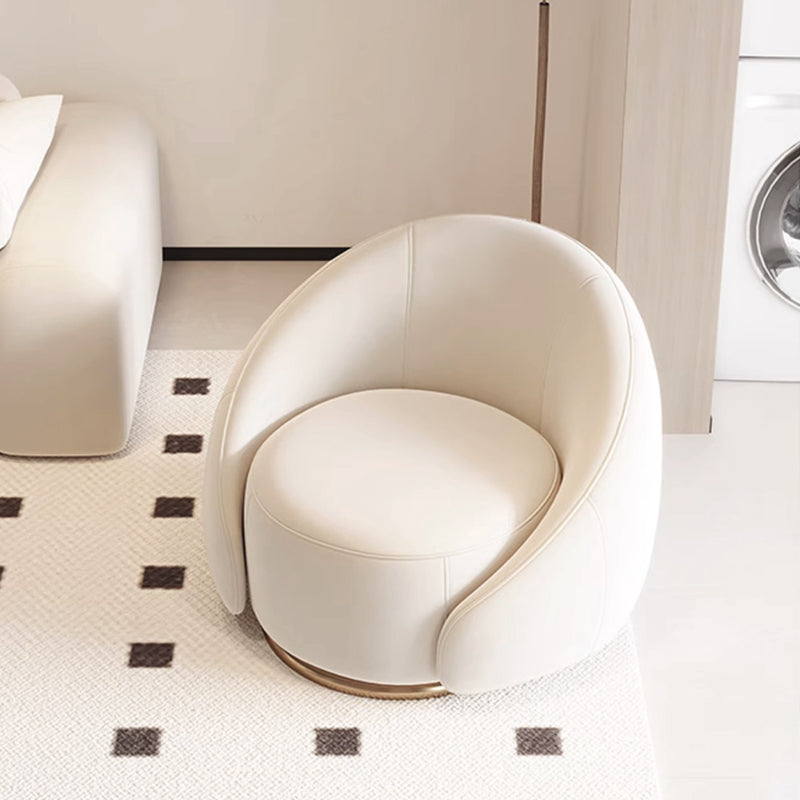 一人掛けソファ|クリーム風 モダンデザイン 高級感