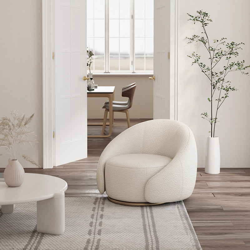 一人掛けソファ|クリーム風 モダンデザイン 高級感