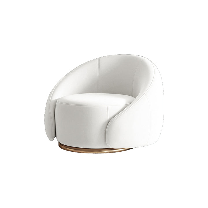 一人掛けソファ|クリーム風 モダンデザイン 高級感