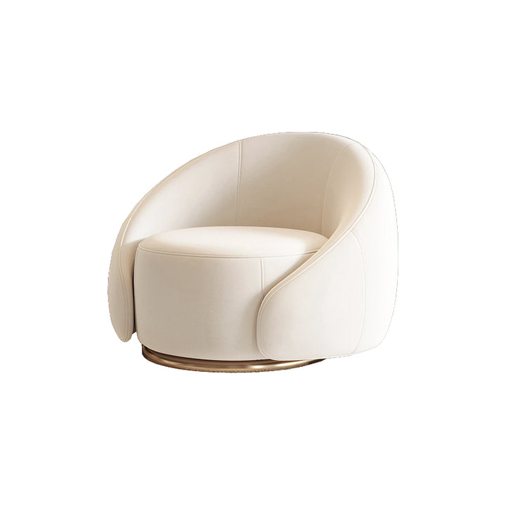 一人掛けソファ|クリーム風 モダンデザイン 高級感